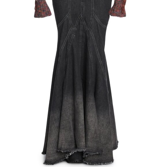 Current Mood Denim Mermaid Maxi Skirt - Picture 2 of 5